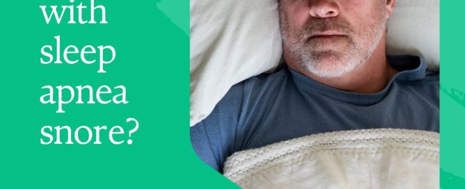 if i snore do i have sleep apnea